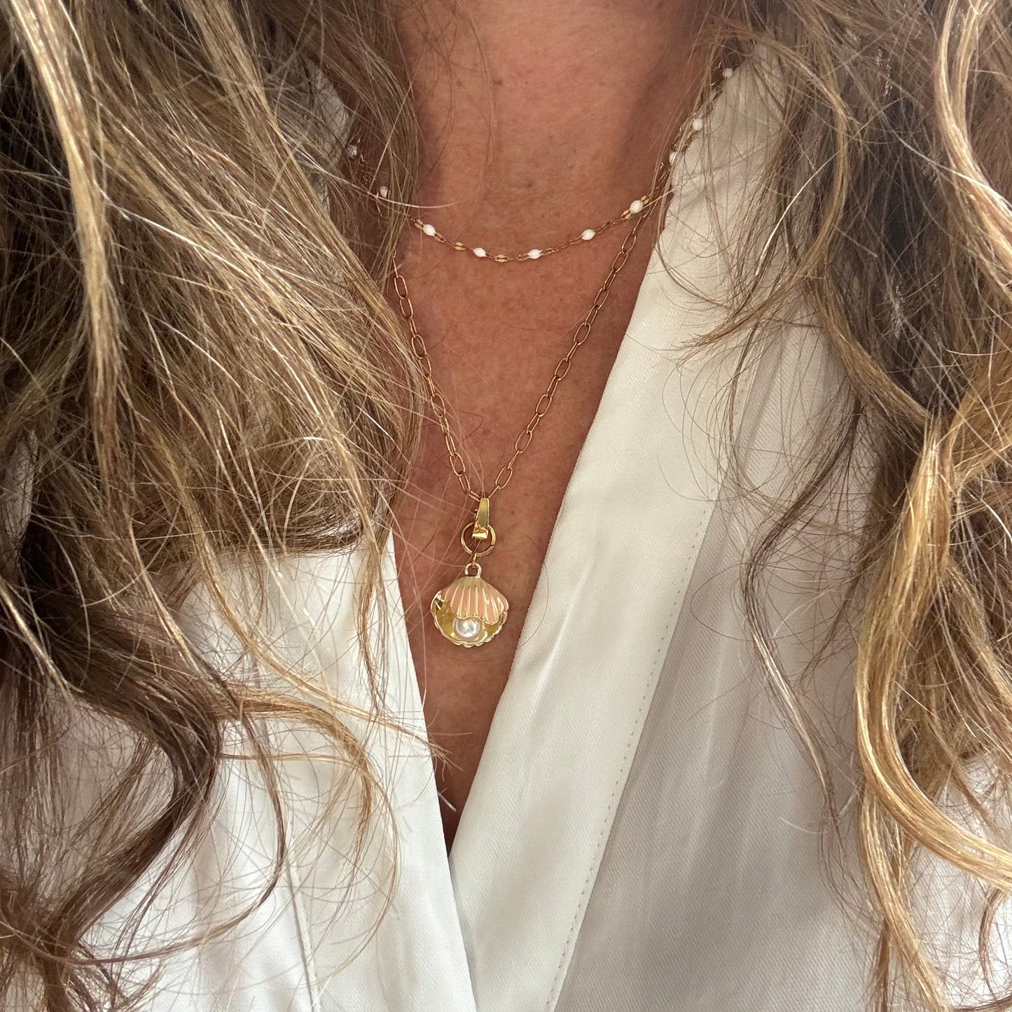Pearl of Wisdom Shell Charm