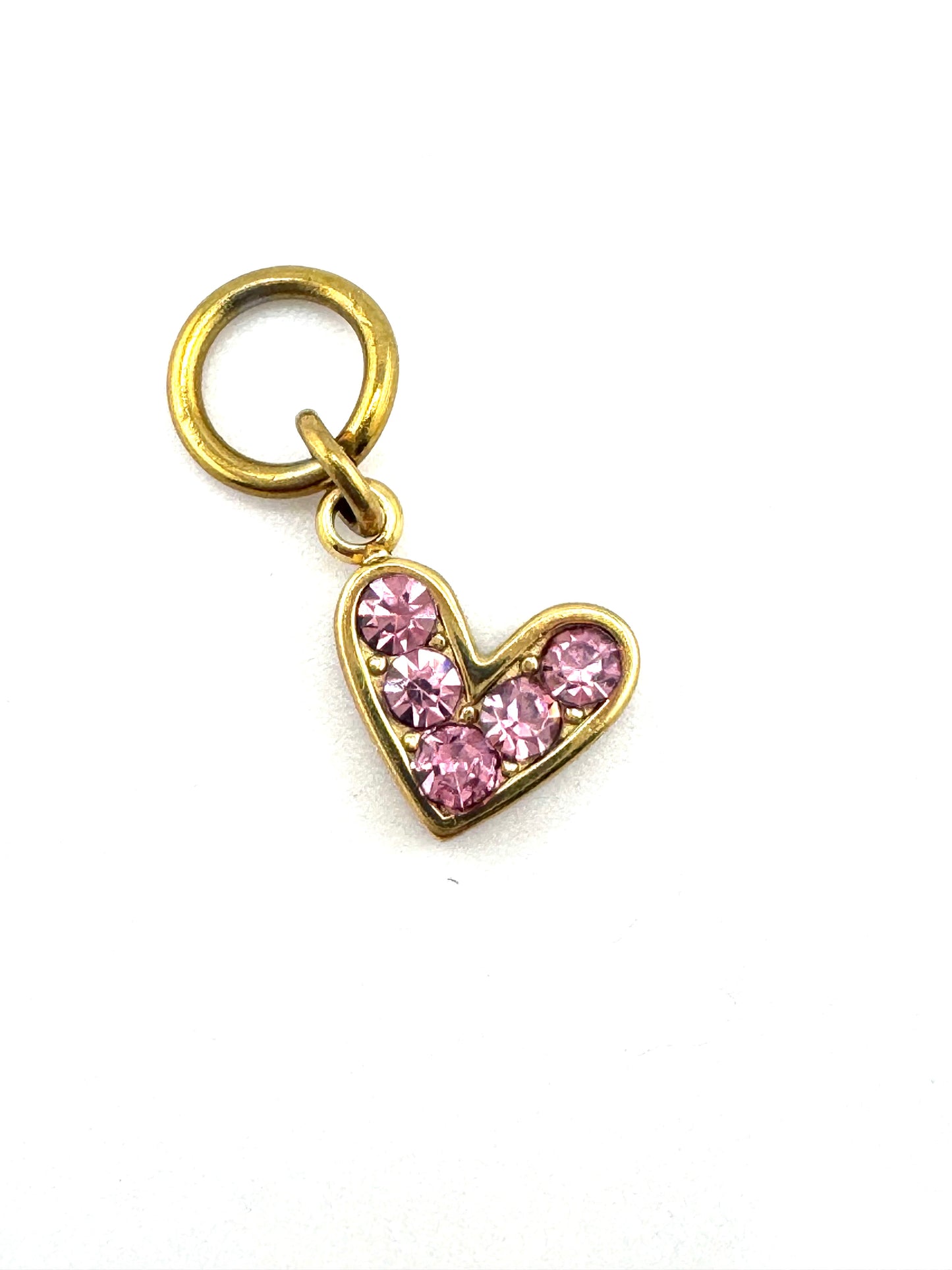 Mini Pink Heart Charm