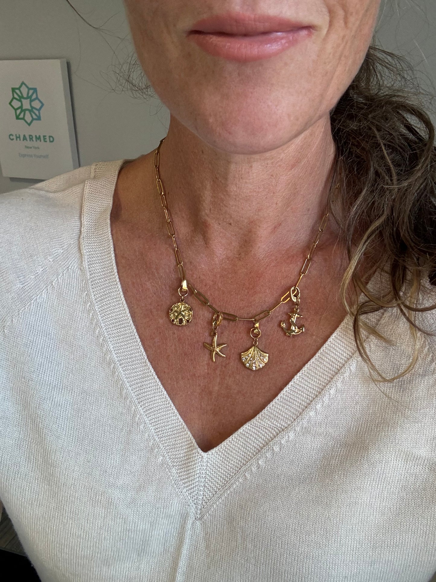 The Snorkeling Girl Charm Chain