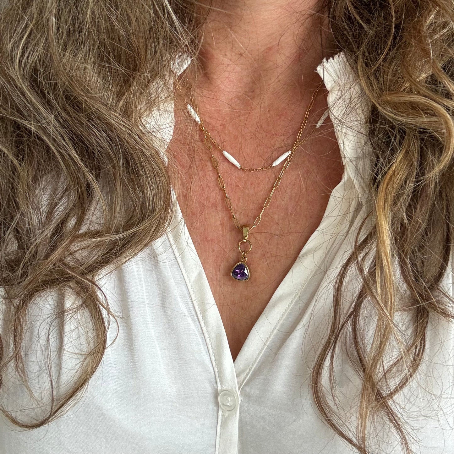 Party Prism Charm - Egg Plant