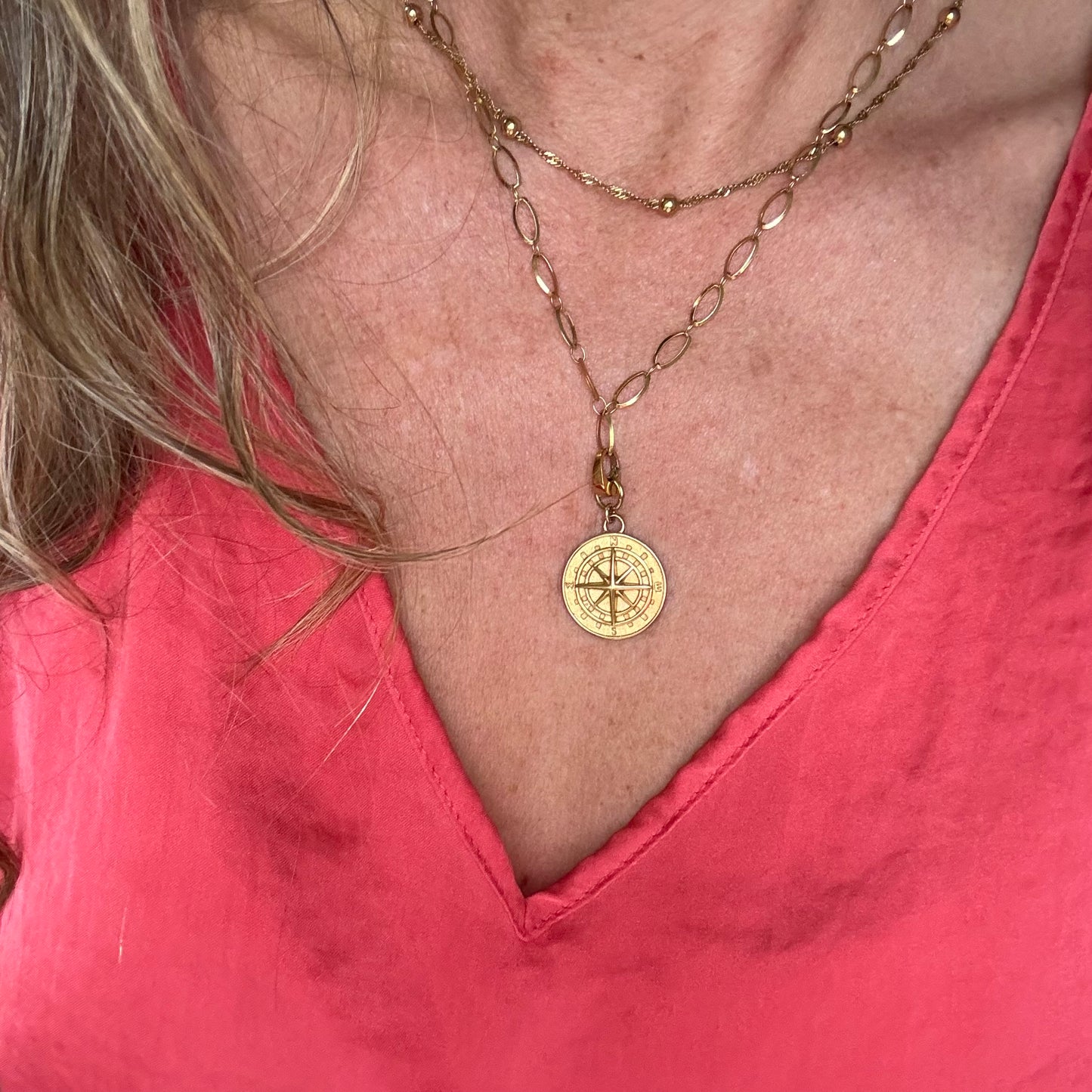 Tassie Girl’s Compass Charm - Medium