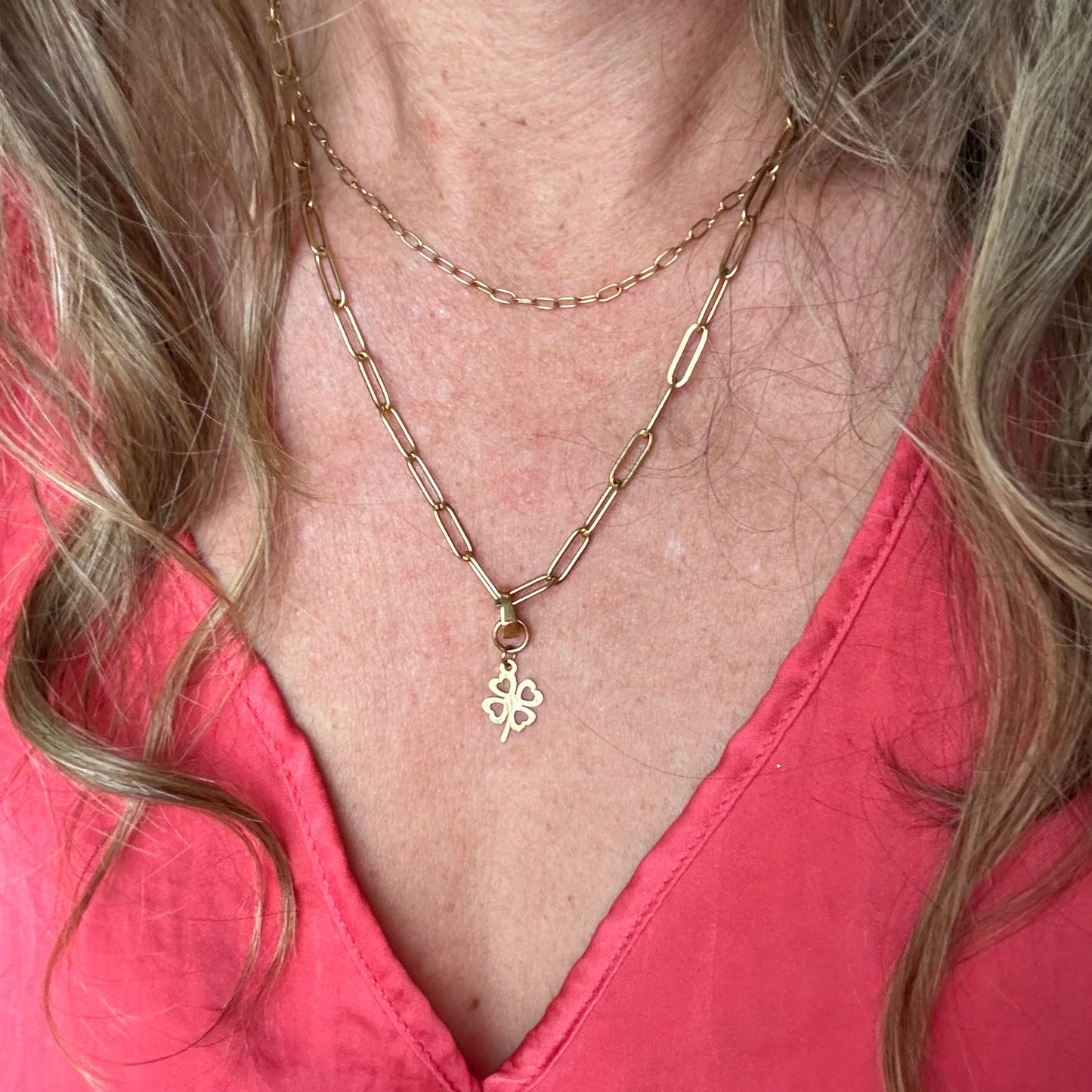 Luck of the Irish Delicate Clover Charm