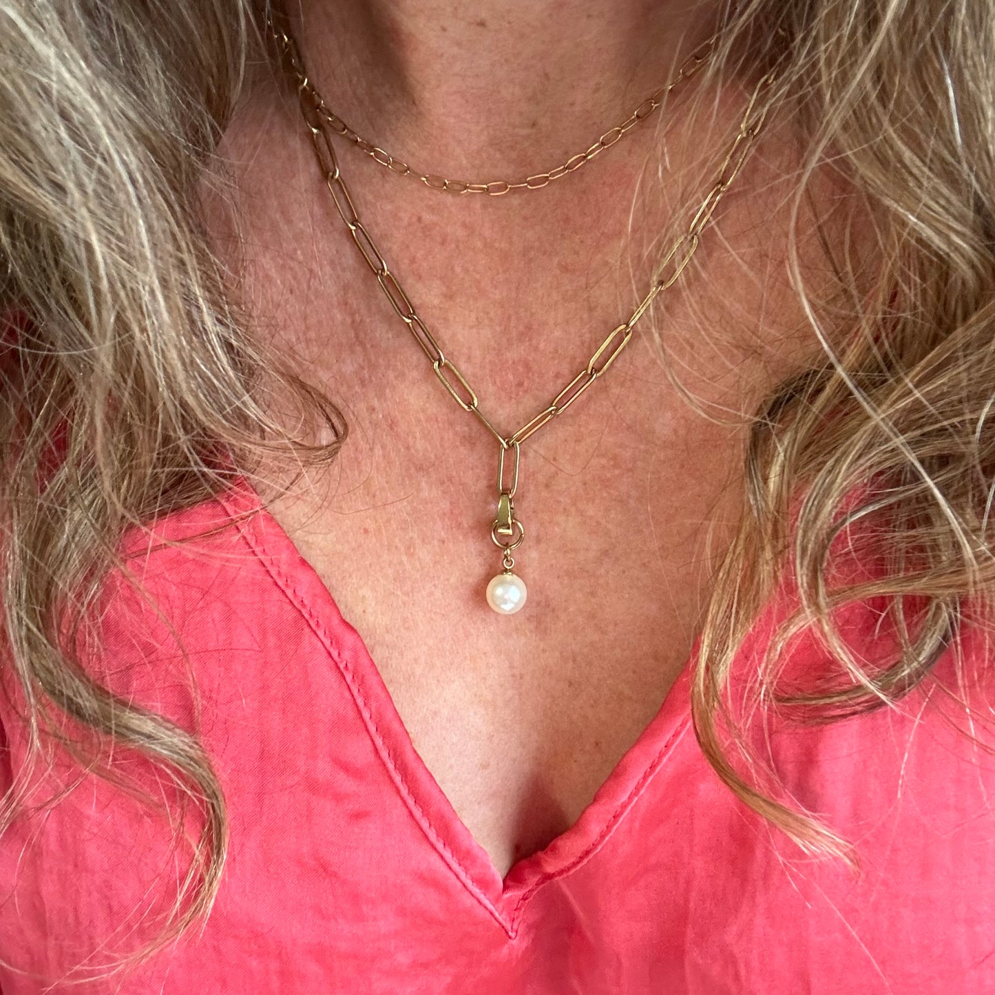 Eternity Sphere Charm - Glass Pearl