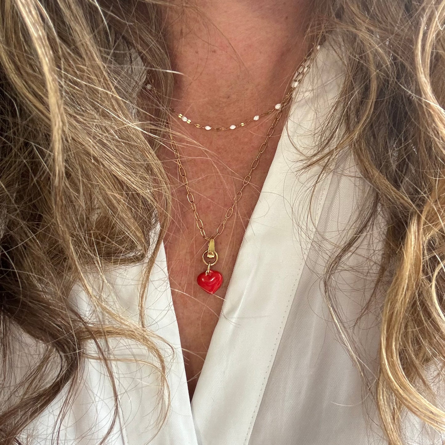Blood Red Heart Charm