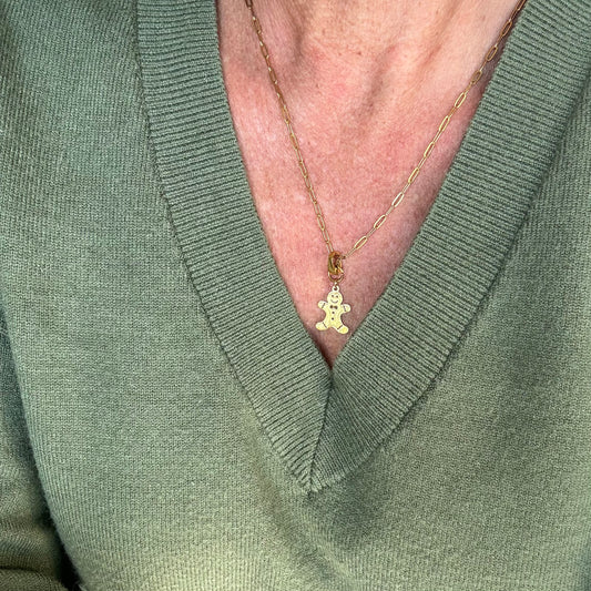 Holiday Season Gingerbread Man Charm