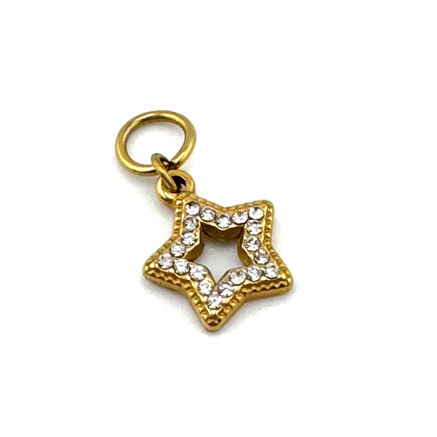 Pentagram Sparkling Star Charm
