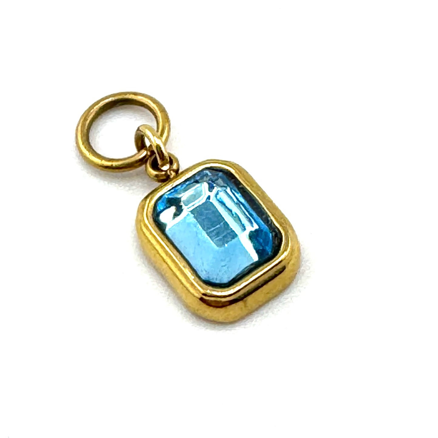 Brazilian Beauty Charm - Glass Aquamarine