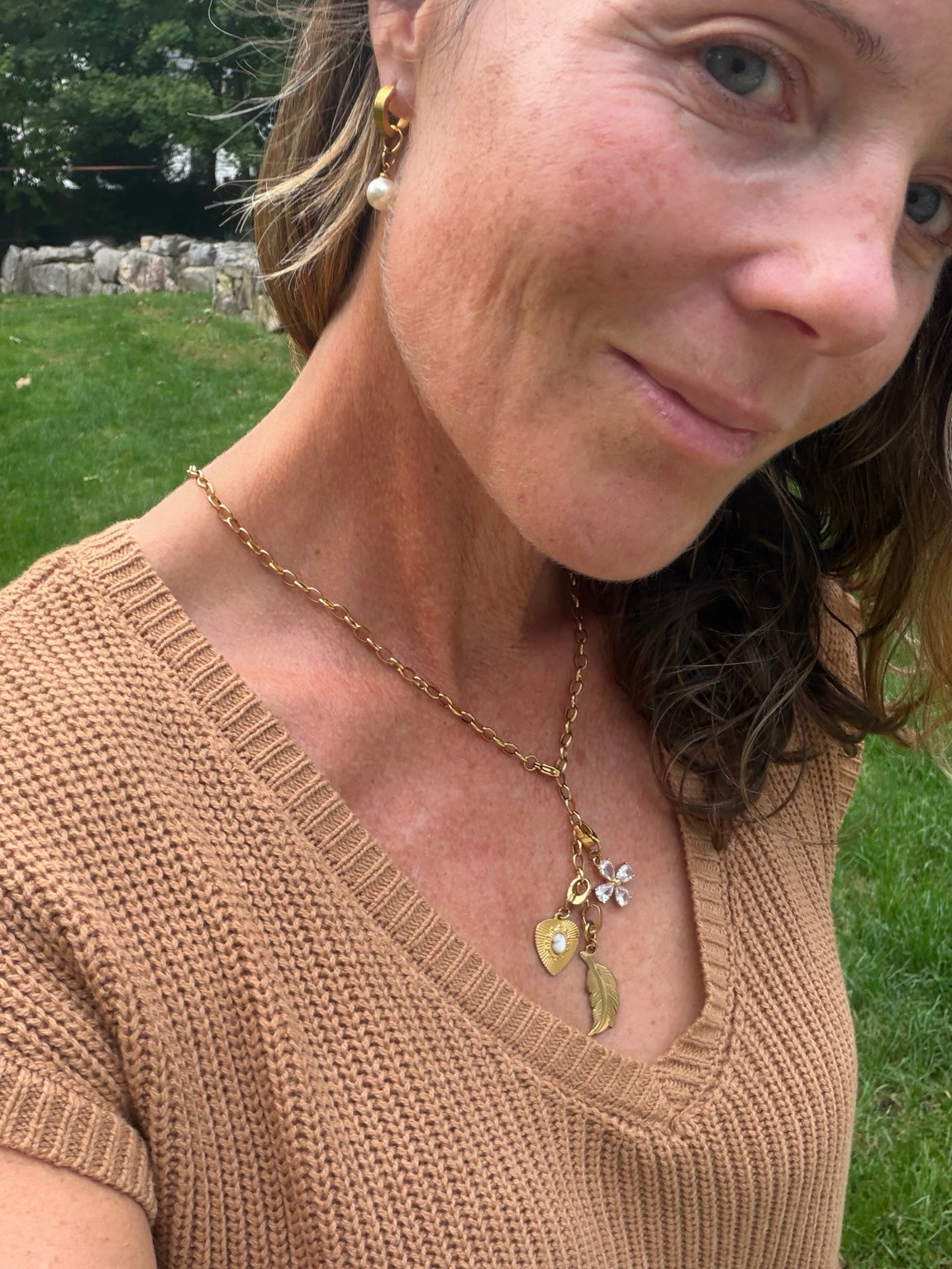 Weekender Chain styled with charms