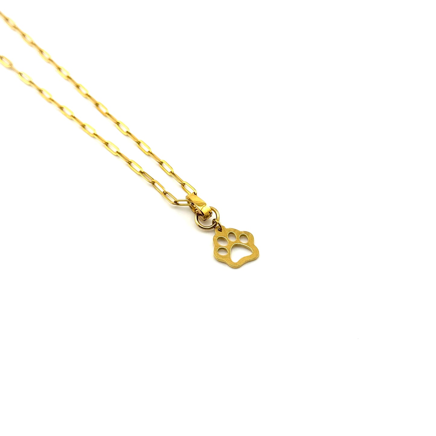 Small Fur Baby Paw Print Charm