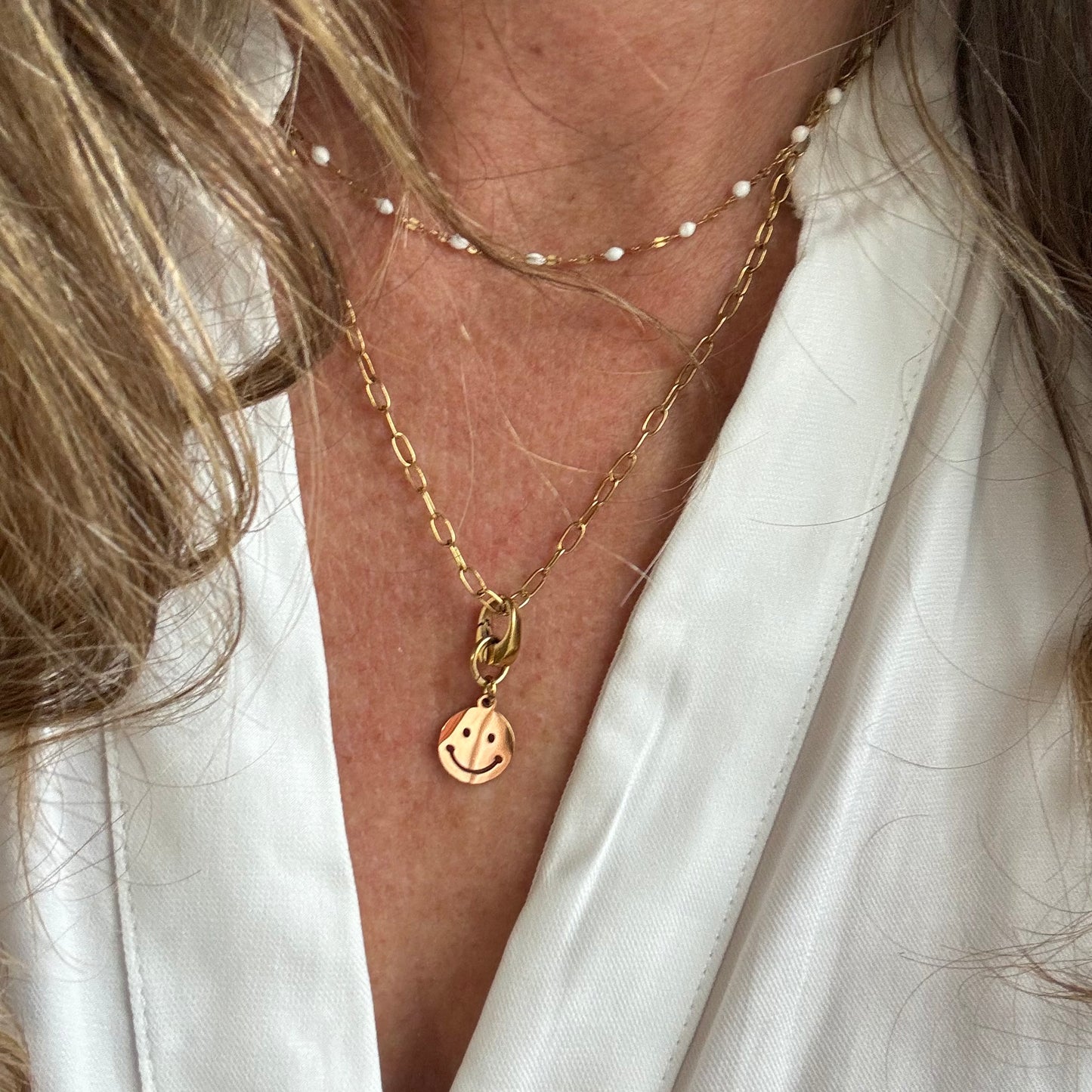 Smiley Face Emoji Charm