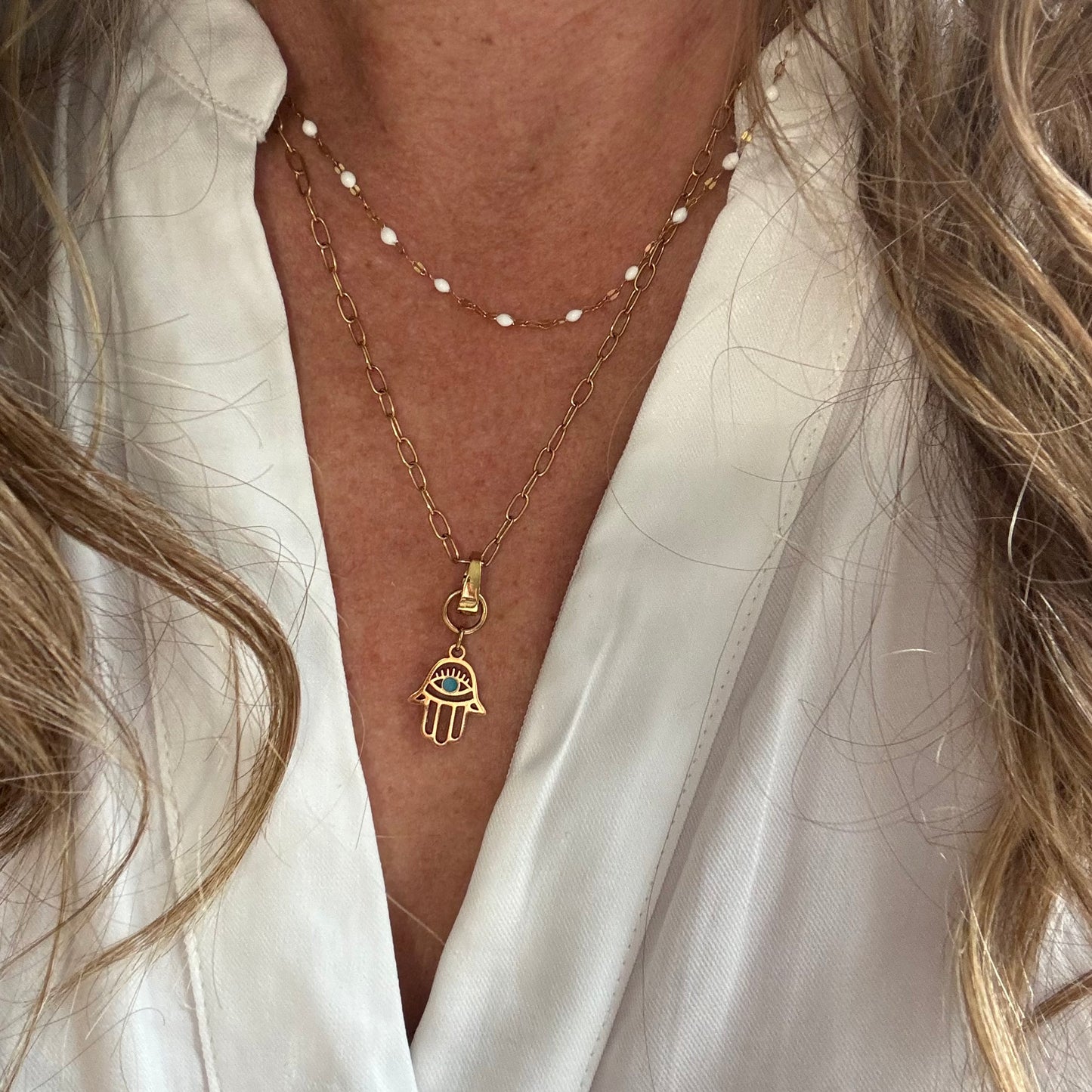 Protect Thyself Hamsa Hand Charm