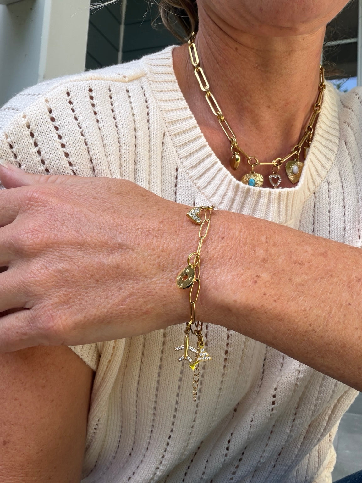 The Jetsetter Bracelet worn
