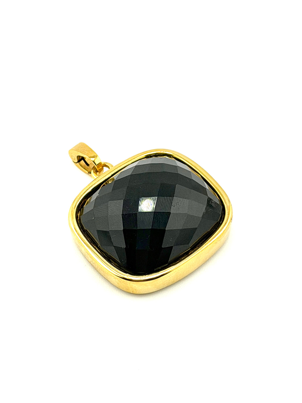 Midnight Muse faceted glass statement charm